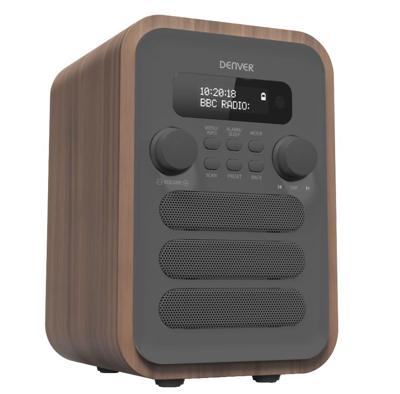 Denver DAB-48GREY radio Persoonlijk Digitaal Grijs, Hout Denver DAB-48GREY radio Persoonlijk Digitaal Grijs, Hout
