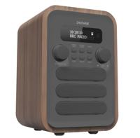 Denver DAB-48GREY radio Persoonlijk Digitaal Grijs, Hout