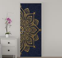 Gouden luxe mandala glazen deursticker