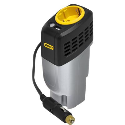 Viking Choice  Auto-omvormer STANLEY 12V naar 230V STROOM 100W Verticaal
