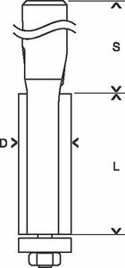 Bosch Accessories 2608628346 Vlakke frees Hardmetaal Lengte 68 mm Afmeting, Ø 9.5 mm Schachtdiameter 8 mm