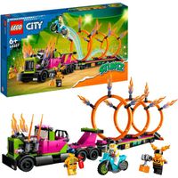 City - Stunttruck & Ring of Fire-uitdaging Constructiespeelgoed - thumbnail