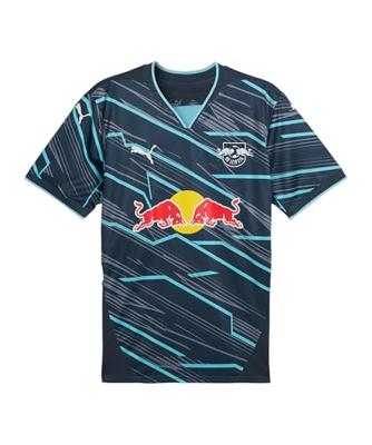 Puma RB Leipzig Uitwijkshirt 24 25 Navy RBL 3rd Jersey Fan Shirt rode Bullen, Maat: M