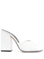 Paris Texas mules Anja 105 mm en cuir - Blanc