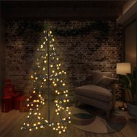 Kegelkerstboom 160 LED's binnen en buiten 78x120 cm - thumbnail