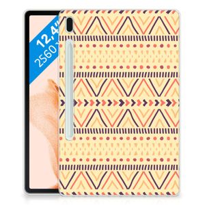 Samsung Galaxy Tab S7FE Hippe Hoes Aztec Yellow