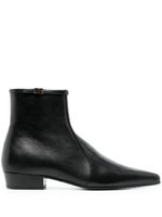 Saint Laurent bottines Romeo en cuir - Noir