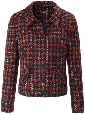 Bouclé-jasje in kort model met liggende kraag Van Basler multicolour