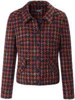 Bouclé-jasje in kort model met liggende kraag Van Basler multicolour