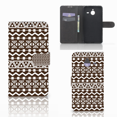 Microsoft Lumia 640 XL Telefoon Hoesje Aztec Brown Microsoft Lumia 640 XL Telefoon Hoesje Aztec Brown