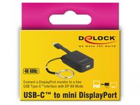 Delock 63939 USB Type-C-adapter naar mini DisplayPort (DP Alt Mode) 4K 60 Hz - sleutelhanger - thumbnail