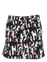 Alexander McQueen short de bain à imprimé Graffiti - Blanc