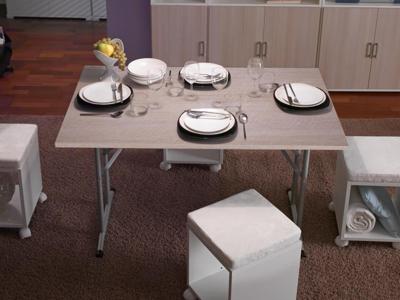 Eettafel opvouwbaar TAFARELLI 125 cm eik