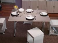 Eettafel opvouwbaar TAFARELLI 125 cm eik