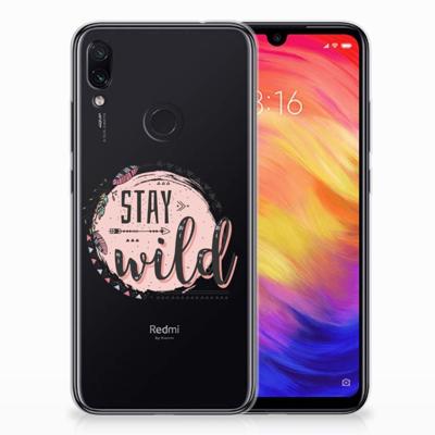 Xiaomi Redmi Note 7 Pro Telefoonhoesje met Naam Boho Stay Wild Xiaomi Redmi Note 7 Pro Telefoonhoesje met Naam Boho Stay Wild