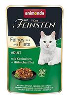 Animonda PETFOOD Animanda Cat van fijnste konijnen, kipfilet Sachetka, 18 x 85 g