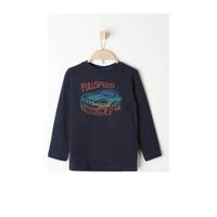 s.Oliver longsleeve met printopdruk donkerblauw