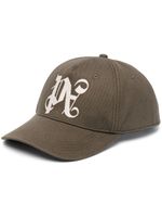 Palm Angels casquette à motif monogrammé brodé - Marron - thumbnail