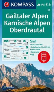 Wandelkaart 60 Gailtaler Alpen - Karnische Alpen - Oberdrautal | Kompa