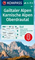 Wandelkaart 60 Gailtaler Alpen - Karnische Alpen - Oberdrautal | Kompa