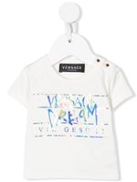 Versace Kids t-shirt à logo imprimé - Blanc - thumbnail