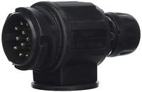 as - Schwabe Stecker 13-polig – 12 V Anschluss für Outdoor & Caravan – Adapter DIN 11446 mit Schraubanschluss – Wohnwagen & Wohnmobil Zubehör – IP44 – Made in Germany – Schwarz I 60464