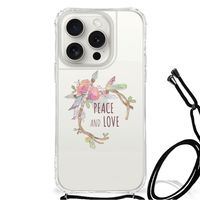 iPhone 15 Pro Stevig Bumper Hoesje Boho Text - thumbnail