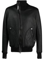 Isaac Sellam Experience off-centre leather bomber jacket - Noir - thumbnail