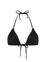 Nanushka haut de bikini triangle Zaida à dos-nu - Noir