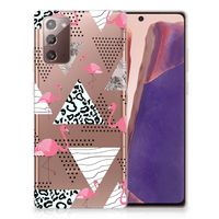 Samsung Note 20 TPU Hoesje Flamingo Triangle