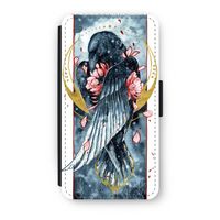 Golden Raven: iPhone XS Flip Hoesje