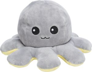 TRIXIE OCTOPUS OMKEERBAAR PLUCHE ROZE / LICHTBLAUW 19 CM