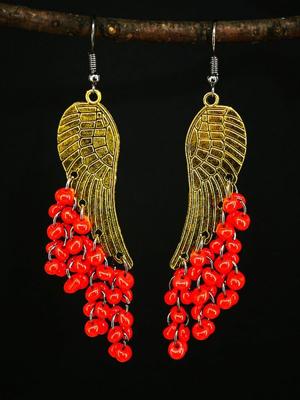 Boho Vleugels Kralen oorbellen