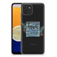 Samsung Galaxy A03 Telefoonhoesje met Naam Boho Beach - thumbnail