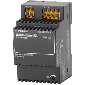 Weidmüller PRO INSTA 30W 24V 1.3A Schakelnetvoeding 24 V/DC 1.3 A 30 W Inhoud: 1 stuk(s)