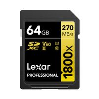 Lexar LSD1800064G-BNNNG flashgeheugen 64 GB SDXC UHS-II Klasse 10