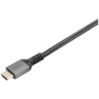 Digitus DB-330200-030-S HDMI-kabel HDMI Aansluitkabel HDMI-A-stekker 3 m Zwart 8K UHD, Aluminium-stekker, Audio Return Channel (ARC), Afgeschermd (dubbel),