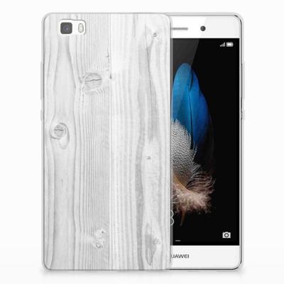 Huawei Ascend P8 Lite Bumper Hoesje White Wood