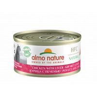 Almo Nature HFC Natural kip met lever natvoer kat (70 g) 6 x 70 g - thumbnail