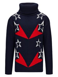 Perfect Moment Kids pull Shooting Star en intarsia - Bleu