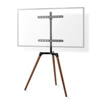 TV-vloerstandaard | 50 - 65 inch | maximaal 35 kg | Scandinavisch ontwerp | Zwart / Beuk