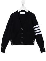 Thom Browne Kids cardigan à col v - Bleu - thumbnail