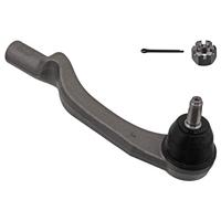 febi bilstein 42224 spoorstangeindstuk met kroonmoer en splint, 1 stuk