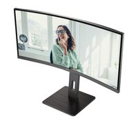 AOC Pro-Line CU34P3CV LED-monitor Energielabel G (A - G) 86.4 cm (34 inch) 3440 x 1440 Pixel 21:9 4 ms HDMI, DisplayPort, Hoofdtelefoonaansluiting, USB 3.2 Gen - thumbnail