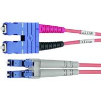Telegärtner L00892A0075 fibre optic cable 3 m SC LC OM4 Violet