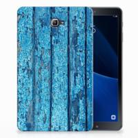 Samsung Galaxy Tab A 10.1 Silicone Tablet Hoes Wood Blue