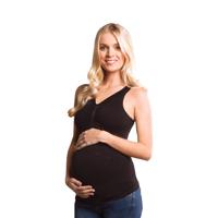 Carriwell zwangerschapstop zwart maat S