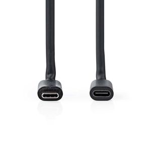 Nedis CCGL64010BK10 USB-kabel 1 m USB 3.2 Gen 1 (3.1 Gen 1) USB C Zwart