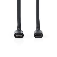 Nedis CCGL64010BK10 USB-kabel 1 m USB 3.2 Gen 1 (3.1 Gen 1) USB C Zwart - thumbnail