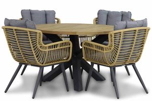 Coco Azzano/Rockville 120 cm dining tuinset 5-delig